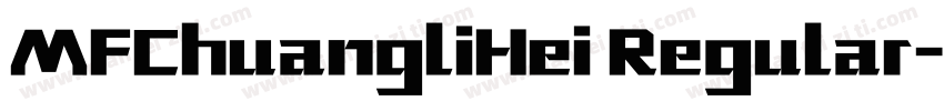 MFChuangliHei Regular字体转换